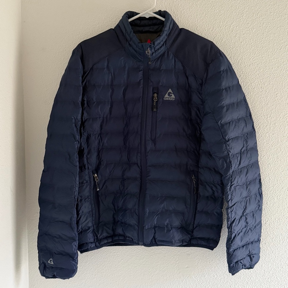 Gerry Men's Welded‎ Insulated Lightweight Puffer Jacket Blue Size Medium